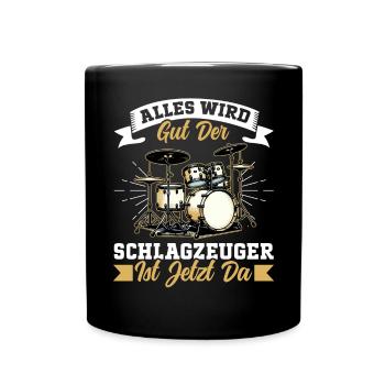 Batteur Batteur Percussion Musiciens - Mug uni - noir - Devant