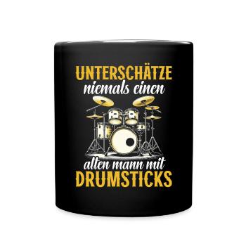 Batteur Batteur Percussion Musiciens - Mug uni - noir - Devant