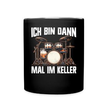 Batteur Batteur Percussion Musiciens - Mug uni - noir - Devant