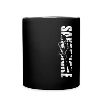 Saxophone Saxophone - Tasse einfarbig - Schwarz - Vorne