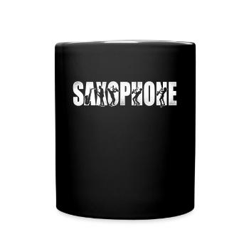 Saxophone Saxophone - Tasse einfarbig - Schwarz - Vorne