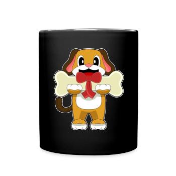 Os de chien - Mug uni - noir - Devant