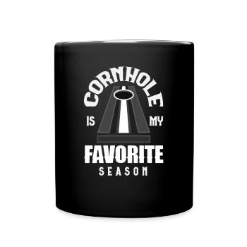 Funny Cornhole Player Gift - Full Colour Mug - black - Front