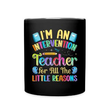 Enseignant d’intervention, Spécialiste de l’intervention - Mug uni - noir - Devant