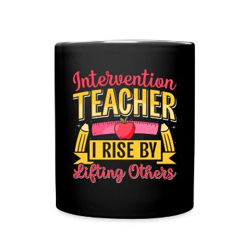 Enseignant d’intervention, Spécialiste de l’intervention - Mug uni - noir - Devant