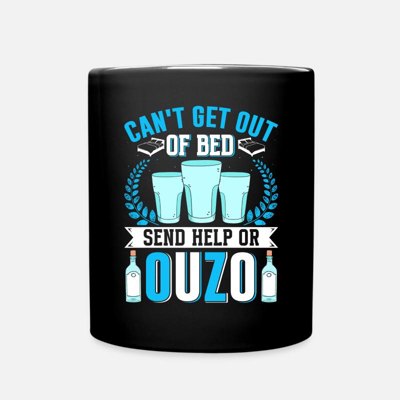 Greece Ouzo - Full Colour Mug - black