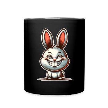 Rabbit Rabbit - Full Colour Mug - black - Front