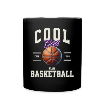 Basketball Women Girls - Full Colour Mug - black - Front