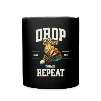 Badminton - Full Colour Mug - black - Front
