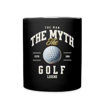 Golf - Tasse einfarbig - Schwarz - Vorne