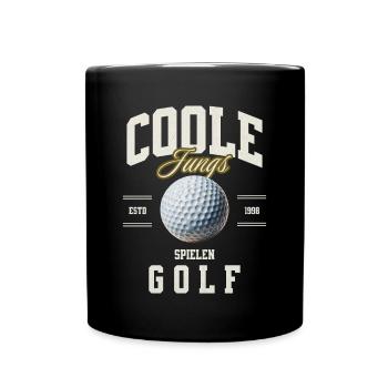 Golf - Tasse einfarbig - Schwarz - Vorne