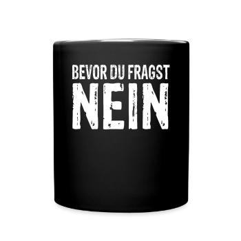 Funny No Motif – Funny Statement Outfit - Full Colour Mug - black - Front