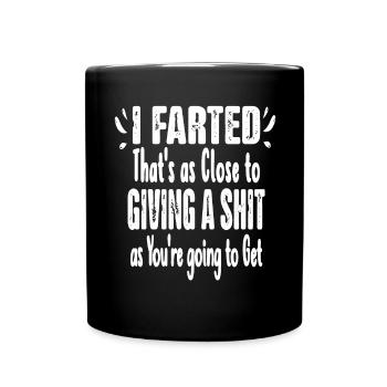 Vintage liebt es,-Witze zu Sprüche - Tasse einfarbig - Schwarz - Vorne