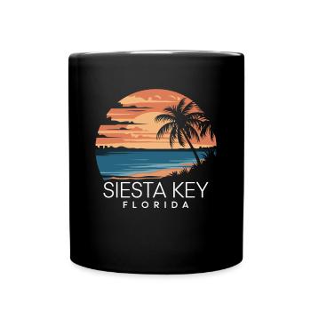 Florida Siesta Key - Tasse einfarbig - Schwarz - Vorne