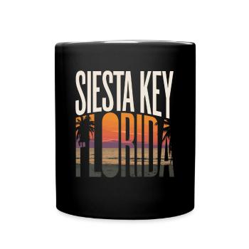 Siesta Key Florida - Tasse einfarbig - Schwarz - Vorne