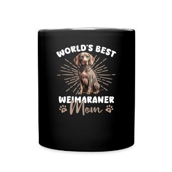 Braque de Weimar Groovy Weimar Mom - Mug uni - noir - Devant