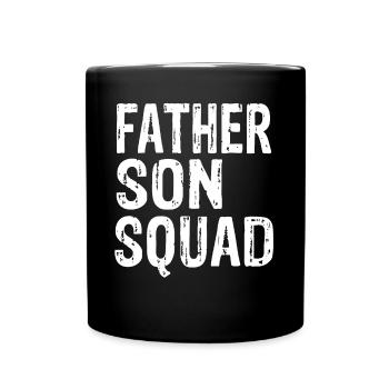 Father Son Squad - Tasse einfarbig - Schwarz - Vorne