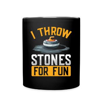 Curling, Curling, Curling, Curling, Curling - Full Colour Mug - black - Front