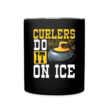 Curling, Curling, Curling, Curling, Curling - Full Colour Mug - black - Front