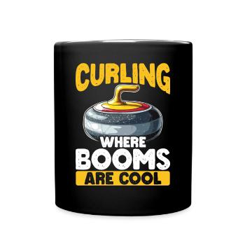 Curling, Curling, Curling, Curling, Curling - Full Colour Mug - black - Front