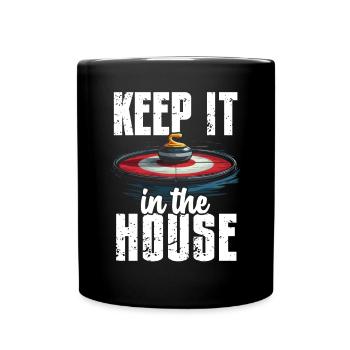 Curling, Curling, Curling, Curling, Curling - Full Colour Mug - black - Front