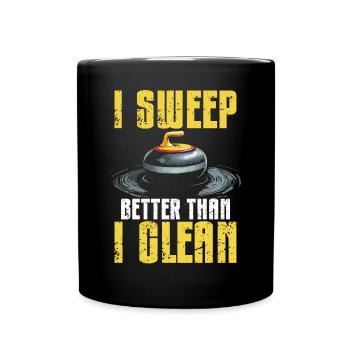 Curling, Curling, Curling, Curling, Curling - Full Colour Mug - black - Front