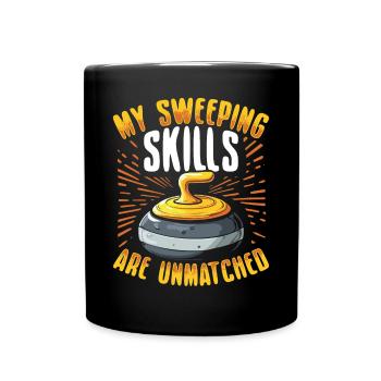 Curling, Curling, Curling, Curling, Curling - Full Colour Mug - black - Front