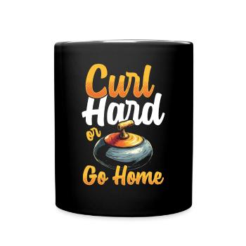 Curling, Curling, Curling, Curling, Curling - Full Colour Mug - black - Front