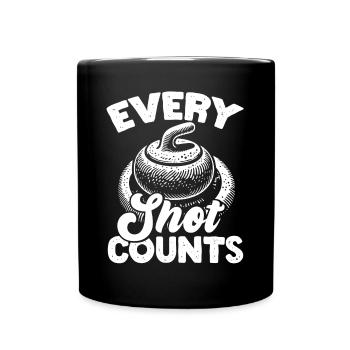 Curling, Curling, Curling, Curling, Curling - Full Colour Mug - black - Front