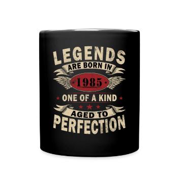 40th Birthday Legend since 1985 Vintage - Full Colour Mug - black - Front