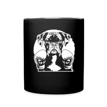 Boxer - Tasse einfarbig - Schwarz - Vorne