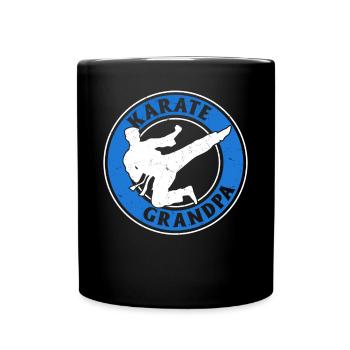 Karate Grandpa Karate Fighting Grandpa Karate - Full Colour Mug - black - Front