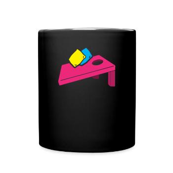 Funny Cornhole Player Gift - Full Colour Mug - black - Front