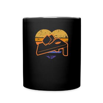 Funny Cornhole Player Gift - Full Colour Mug - black - Front