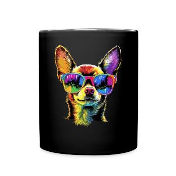 Maîtresse de chien Chihuahua J’aime les chihuahuas mignons - Mug uni - noir - Devant