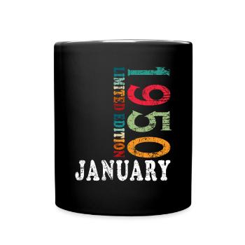 Janvier 1950 Anniversaire Janvier 1950 Cadeau 1950 - Mug uni - noir - Devant
