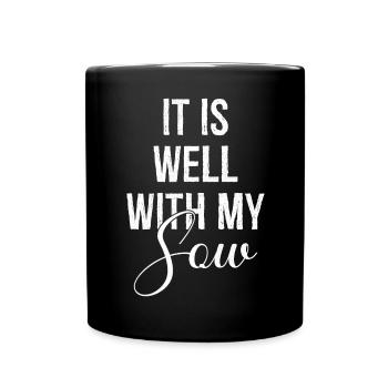 C’est bien avec ma truie - Mug uni - noir - Devant