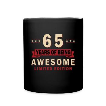 65e anniversaire Homme drôle 65e anniversaire Cadeau - Mug uni - noir - Devant