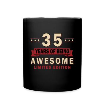 35 Geburtstag 35 Jahre Mann 35 jahre legende 35 - Tasse einfarbig - Schwarz - Vorne