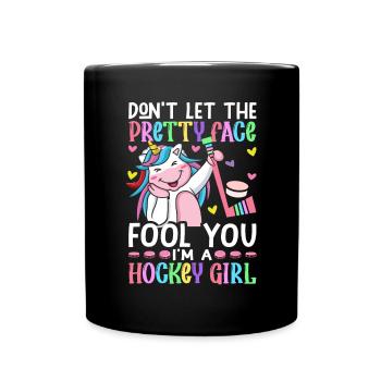 Ne vous laissez pas tromper par son joli visage - Mug uni - noir - Devant