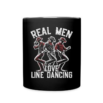 Danse en ligne, Musique country, Cowboy, Danse en ligne - Mug uni - noir - Devant