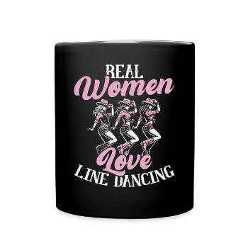 Danse en ligne, Musique country, Cowboy, Danse en ligne - Mug uni - noir - Devant