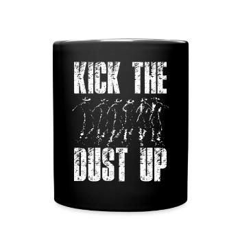 Line Dance Country Musik Cowboy Linedance - Tasse einfarbig - Schwarz - Vorne