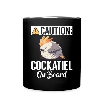 Cadeaux de calopsitte - Mug uni - noir - Devant