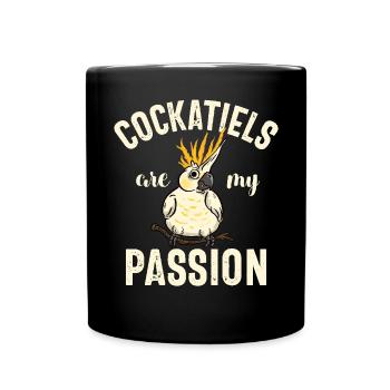 Cockatiel Gifts - Tasse einfarbig - Schwarz - Vorne