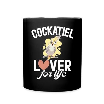 Cockatiel Gifts - Tasse einfarbig - Schwarz - Vorne