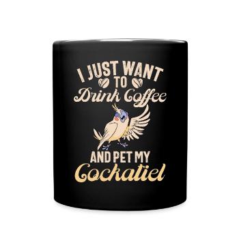 Cadeaux de calopsitte - Mug uni - noir - Devant