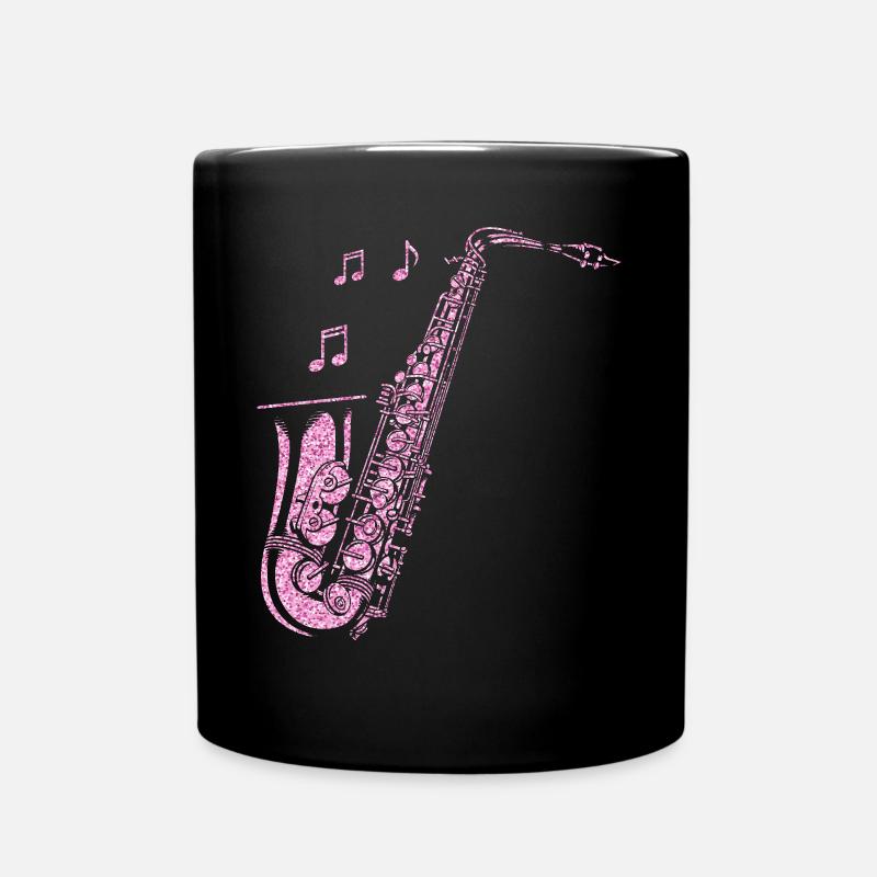 Saxophone Diamonds - Tasse einfarbig - Schwarz
