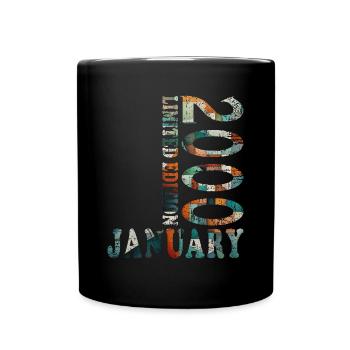 January 2000 January Jubilee January 2000 - Full Colour Mug - black - Front