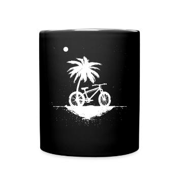 Mountainbiking Skizze - Tasse einfarbig - Schwarz - Vorne